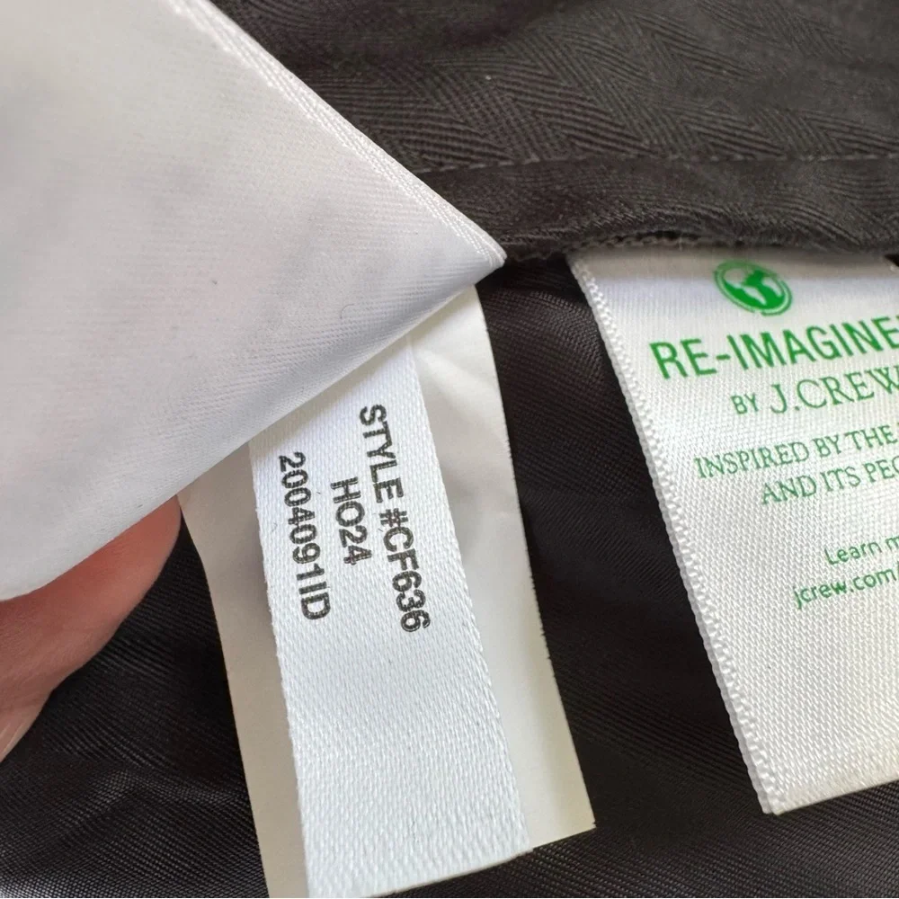 J. Crew NWT Creased Trouser in Japanese Wool Blend 36X32